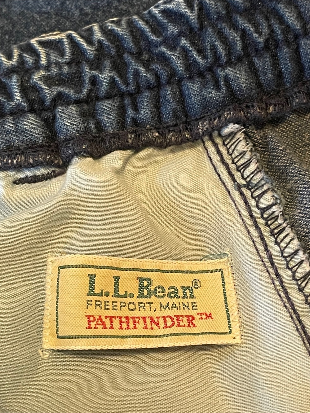 VTG LL Bean Pathfinder denim midi skirt, size 12 - Picture 3 of 6